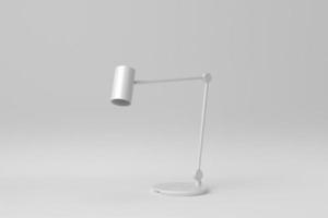 Modern lamp or desk lamp on white background. minimal concept. 3D render. photo