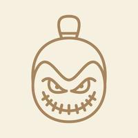 cabeza sumo sonrisa logo icono vector diseño