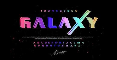 Modern Alphabet Font. Typography urban style fonts for technology, digital, movie logo design. vector illustration