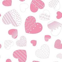 White Pink Seamless Pattern vector