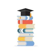 Books to build knowledge for success vector