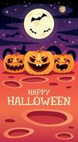 Halloween Concept With Cartoon Character vector