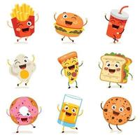 Set Of Various Delicious Foods vector