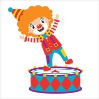 Cartoon Drawing Of A Clown vector