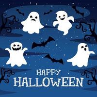 Halloween Concept With Cartoon Character vector