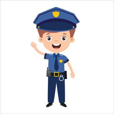Cartoon Drawing Of A Police Officer 5520140 Vector Art at Vecteezy