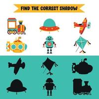 Find The Correct Shadow Activity vector