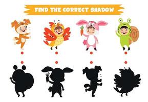 Find The Correct Shadow Activity vector