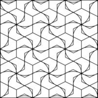 patrón sin costuras de mosaico blanco y negro abstracto perfecto para fondo o papel tapiz vector