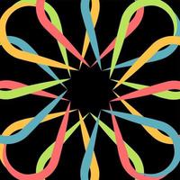 colorful abstract shape seamless pattern perfect for background or wallpaper vector