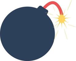 Cartoon bomb vector illustration