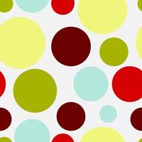 Vector seamless pattern.Festive, merry polka dot background. Uneven texture  for wrapping, wallpaper, textile. Yellow, blue, red, green, brown.