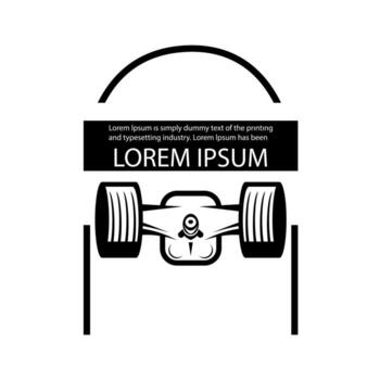 Skateboard isolated on white background. There is a place for your text. Vector