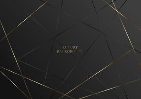 Abstract black and golden lines pattern on dark background. Luxury style vector