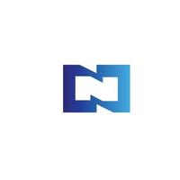 Letter N logo design vector image