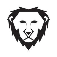 geometric face head lion logo design vector graphic symbol icon sign illustration creative idea