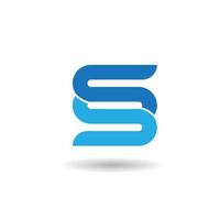 letter s logo design and vector image