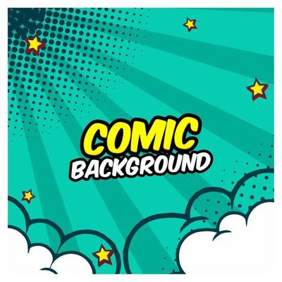 Green comic background