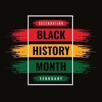 Black history month celebrate vector illustration background design