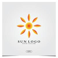 abstract sun  logo premium elegant template vector eps 10