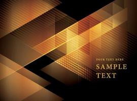 Abstract golden geometric triangle Background, Gold triangle shapes design. vector