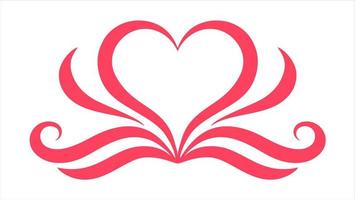 Beautiful Heart Icon. Love Symbol Vector Illustration