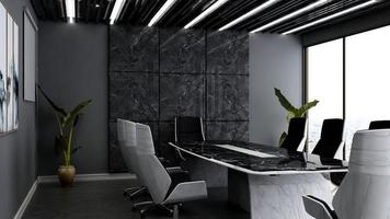 3D render modern meeting room mockup - interior design ideas photo