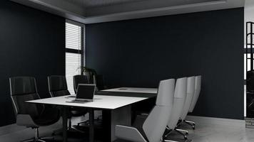 3D render modern meeting room mockup - interior design ideas photo