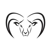 face goat pygmy logo symbol icon vector graphic design illustration idea creative