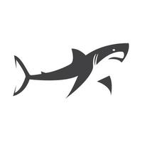 modern minimal black fish shark logo symbol icon vector graphic design illustration idea creative