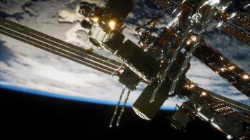 International Space Station. Elements of this image furnished by NASA photo