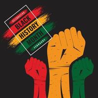 Black history month celebrate. vector illustration design graphic Black history month, graphic background
