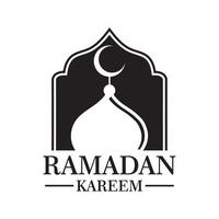 vector de ramadán, vector de logotipo de mezquita