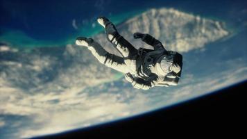 dead Astronaut in outer space Elements of this image furnished by NASA video