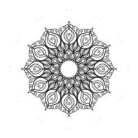 flor de mandala en estilo étnico vector