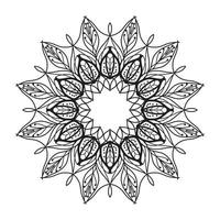 Circular pattern in form of mandala vector