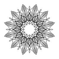 Circular pattern in form of mandala vector