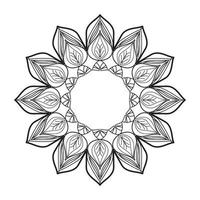 Circular pattern in form of mandala vector