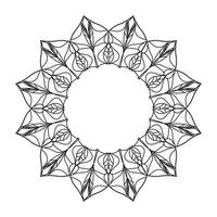 Mandala shaped circular pattern with the latest art vector