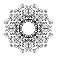 diseño decorativo y ornamental mandala vector