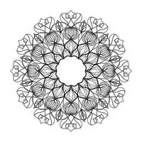 Circular pattern in the form of a mandala vector