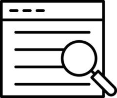 Research Icon Style vector