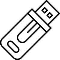 Usb Drive Icon Style vector