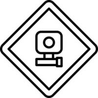 Speed Camera Icon Style vector