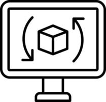 Augmented Reality Icon Style vector