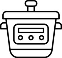 estilo de icono de cocina vector