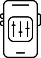 Mobile Controls Icon Style vector