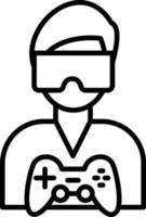 Virtual Reality Icon Style vector