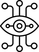 Bionic Eye Icon Style vector