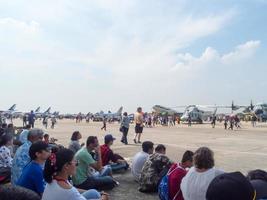 Royal Thai Air Force Don Muang BANGKOK THAILAND12 JANUARY 2019National Childrens Day the Royal Thai Air Force air force aircraft show and air show. on BANGKOK THAILAND12 JANUARY 2019. photo